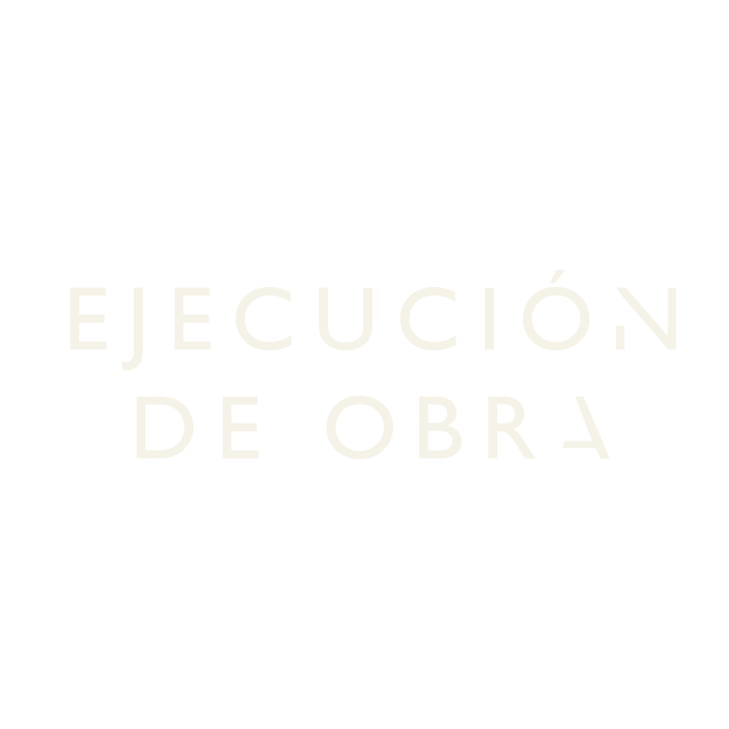 Gráfico blanco de Ejecución de Obra | Servicios Badra Estudio